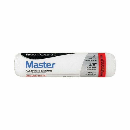 PROTECTIONPRO Master Woven 0.38 x 9 in. Paint Roller Cover for Smooth, White PR3331392